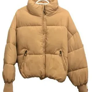 Shein Drop Shoulder Zip Up Puffer Jacket - Main Image
